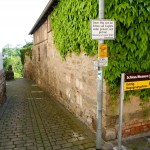 Weg vom Kirchplatz zur Treppe Richtung Vorstadtstraße